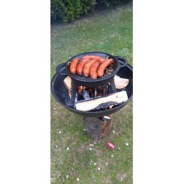 8 l medžioklinis virdulys 2in1 keptuvės grilio puodas