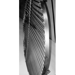 Nerūdijančio plieno, rūgščiai atsparios grotelės, 60 cm apvalios