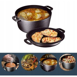 Ketaus medžioklės puodas, 8l