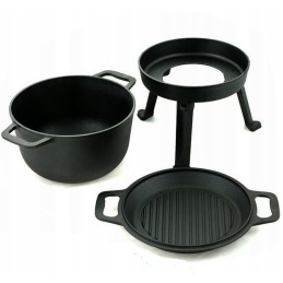 Ketaus medžioklės puodas, 8l