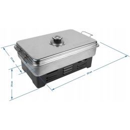 Nešiojama balkono rūkykla mėsai, medžio drožlėms, biowin kurui 330004