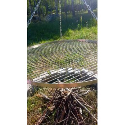 Nerūdijančio plieno grotelės, apvalios, 60 cm