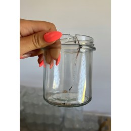 900 ml stiklinis indas su metaliniu dangteliu