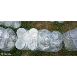 900 ml stiklinis indas su metaliniu dangteliu