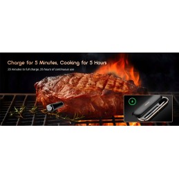 Inkbird termometras 11p belaidžio zondo rūkymo grotelių dėklas