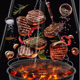 ✅Curron pakabinamas trikojis ugnies duobė triplebbq gm10000
