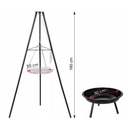 ✅Curron pakabinamas trikojis ugnies duobė triplebbq gm10000