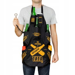 Grillfather bbq legend rinkinys - grilio priedų rinkinys tėčiui + prijuostė