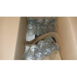 900 ml stiklinis indas su metaliniu dangteliu