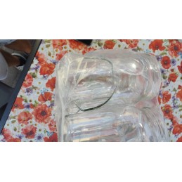 900 ml stiklinis indas su metaliniu dangteliu