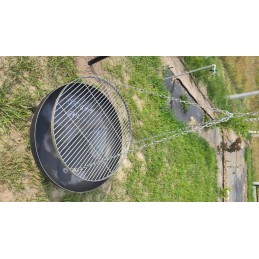 Nerūdijančio plieno grotelės fi60, pakabinama grandinė