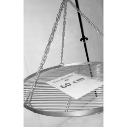 Nerūdijančio plieno, rūgščiai atsparios grotelės, 60 cm apvalios