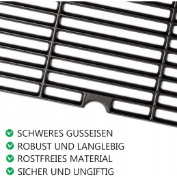 Ketaus grotelės 43 x 63 cm, skirtos Enders Boston 3 Monroe Pro 3