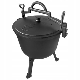 Emaliuotas medinis ketaus puodas, 8l