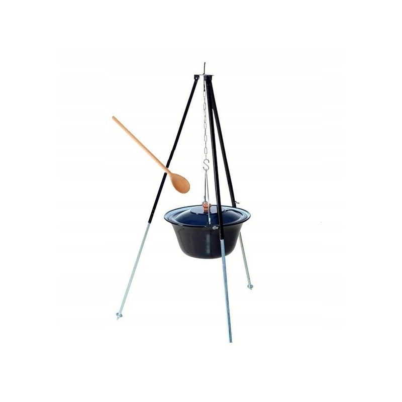 Enameled cauldron 8 l with lid!
