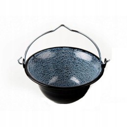 Enameled cauldron 8 l with lid!