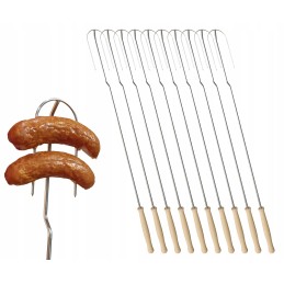 Wo 70 nerūdijančio plieno laužo šakutė 70 cm, skirta kepsninei laužo šakutei