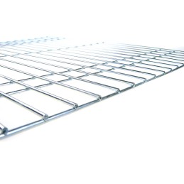 Grotelės griliui statyti 100x40 - skersmuo 4mm - chromuotos su pakura / pelenų keptuvė