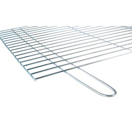 Grotelės griliui statyti 100x40 - skersmuo 4mm - chromuotos su pakura / pelenų keptuvė