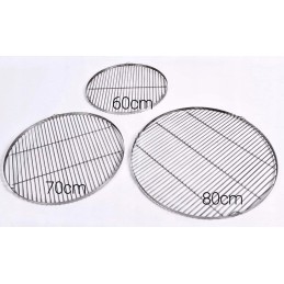 Nerūdijančio plieno, rūgščiai atsparios grotelės, 60 cm apvalios