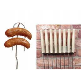 Wo šakės ugnies lazdos 8 vnt, nerūdijančio plieno rankena 100