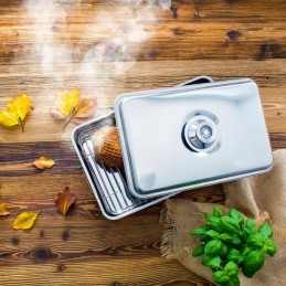 Nešiojama balkono rūkykla mėsai, medžio drožlėms, biowin kurui 330004