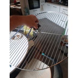 Nerūdijančio plieno grotelės, atsparios rūgštims inox, 60 cm, sodas