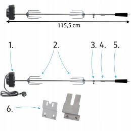 Sukamasis iešmas yoer gg01s dujiniam griliui +25kg