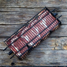 Santos grilio krepšelis, kvadratinis, juodas, nepridegantis