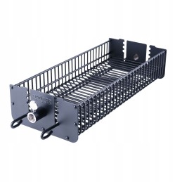 Santos grilio krepšelis, kvadratinis, juodas, nepridegantis