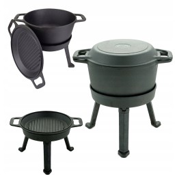 Ketaus medžioklės puodas, 8l