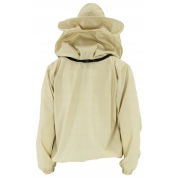 We offer a beekeeping sweatshirt with a zip-up hat - a very good product!