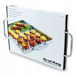 Perforated steel roasting pan