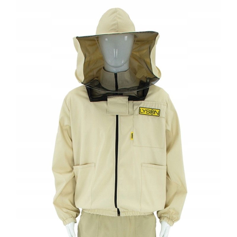 we offer a beekeeping sweatshirt with a hat