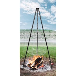 ️Sodo kepsninė su anglimis, pakabinamas židinys, 46cm grotelės