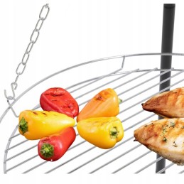 ️Sodo kepsninė su anglimis, pakabinamas židinys, 46cm grotelės