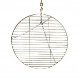 Nerūdijančio plieno grotelių rinkinys 60cm inox su grandinėmis