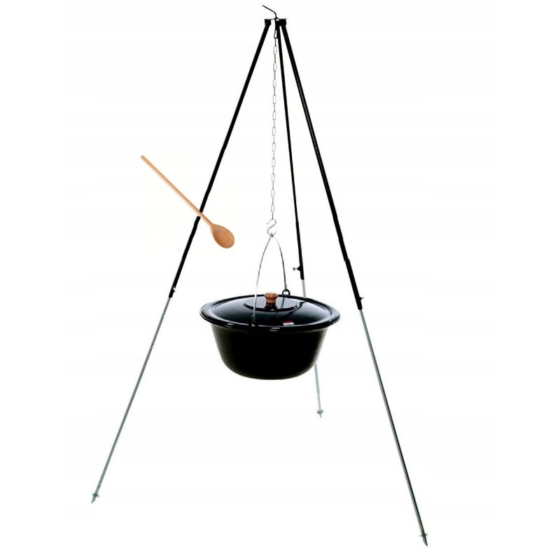 Enameled cauldron 8 l with lid!