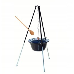 Enameled cauldron 8 l with lid!