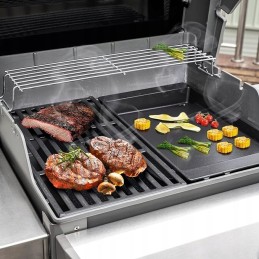 Tik ugnies ketaus grilio grotelės, nepridegančios, plokščios grotelės Weber Spirit ir Spirit II dujinėms grotelėms 200/300 serij