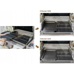 Tik ugnies ketaus grilio grotelės, nepridegančios, plokščios grotelės Weber Spirit ir Spirit II dujinėms grotelėms 200/300 serij