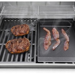 Tik ugnies ketaus grilio grotelės, nepridegančios, plokščios grotelės Weber Spirit ir Spirit II dujinėms grotelėms 200/300 serij