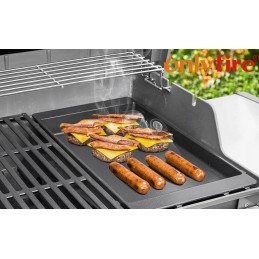 Tik ugnies ketaus grilio grotelės, nepridegančios, plokščios grotelės Weber Spirit ir Spirit II dujinėms grotelėms 200/300 serij