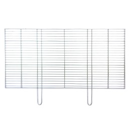 Chromuotos grotelės skirtos griliui statyti 100x50 su židiniu / pelenų keptuvėje