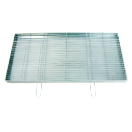 Chromuotos grotelės skirtos griliui statyti 100x50 su židiniu / pelenų keptuvėje