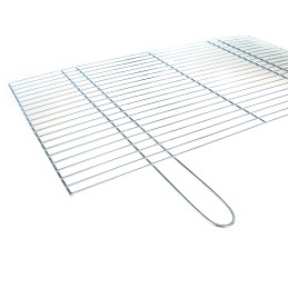 Chromuotos grotelės skirtos griliui statyti 100x50 su židiniu / pelenų keptuvėje