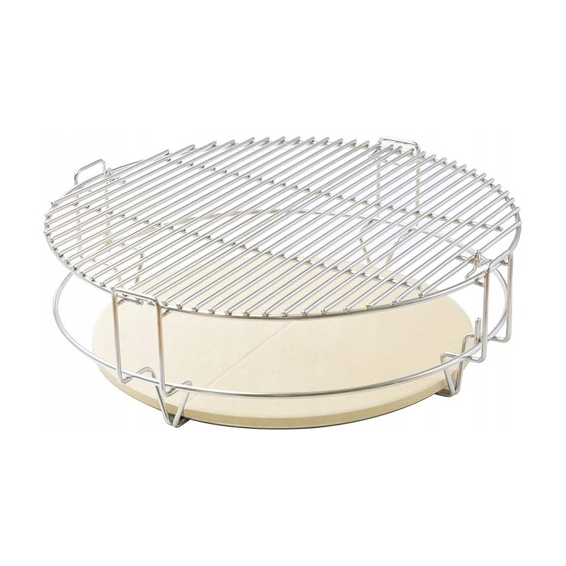 Kepimo sistema onlyfire gcg-8552 (2x grotelės, 1x grotelės, 2x šilumos nukreipikliai) tinka keraminėms kepsninėms, dideliems žal