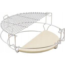 Kepimo sistema onlyfire gcg-8552 (2x grotelės, 1x grotelės, 2x šilumos nukreipikliai) tinka keraminėms kepsninėms, dideliems žal