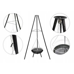 ✅Curron pakabinamas trikojis ugnies duobė triplebbq gm10000