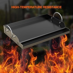 Keraminė neprideganti tik ugnies plancha keptuvė, skirta daugumai dujinių ir anglinių grilių, skirtų kepti 46x32x7cm